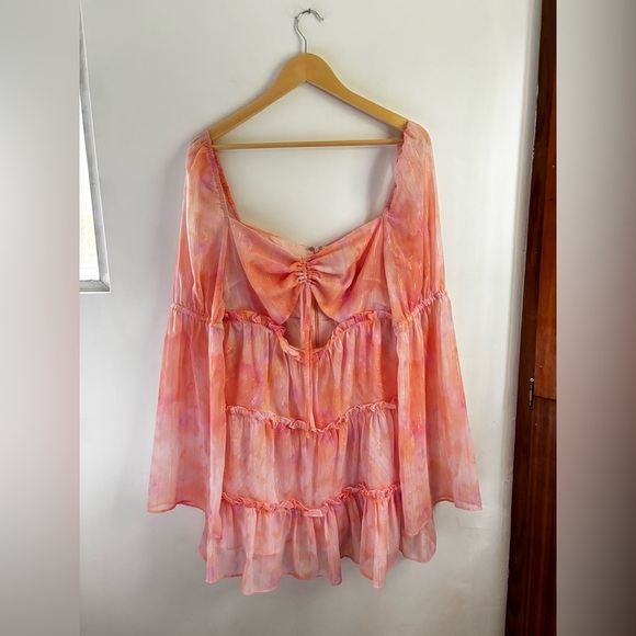 MAJORELLE | Ailish mini dress in tye dye multi | size large - Picture 6 of 11